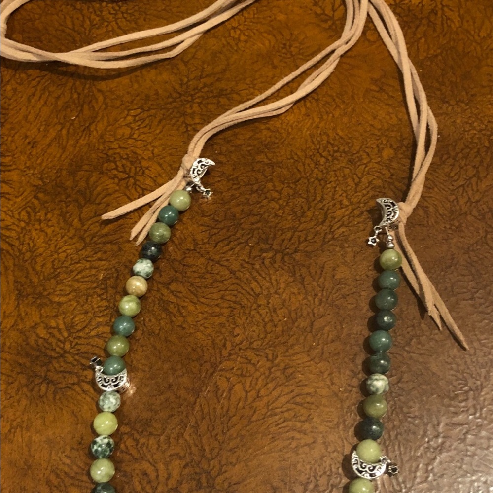Genuine gemstone necklace